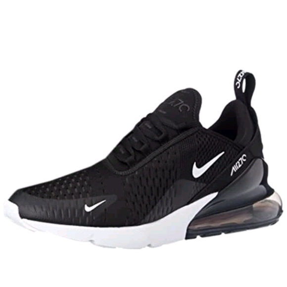 MENS Nike Air Max 270 BLACK/ANTHRACITE-WHITE-SOLAR RED AH8050-002Size 13